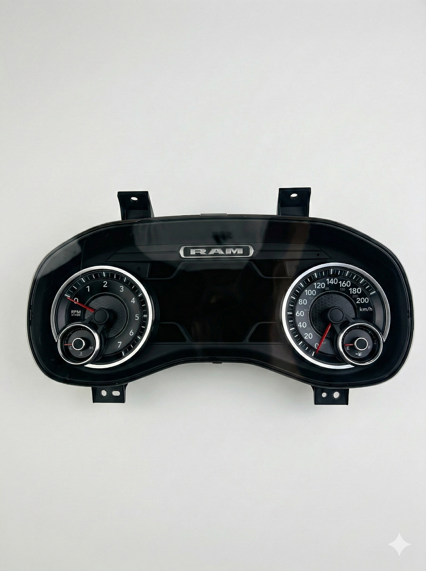 2020 RAM 1500 DT Sport instrument cluster with KM/H speedometer