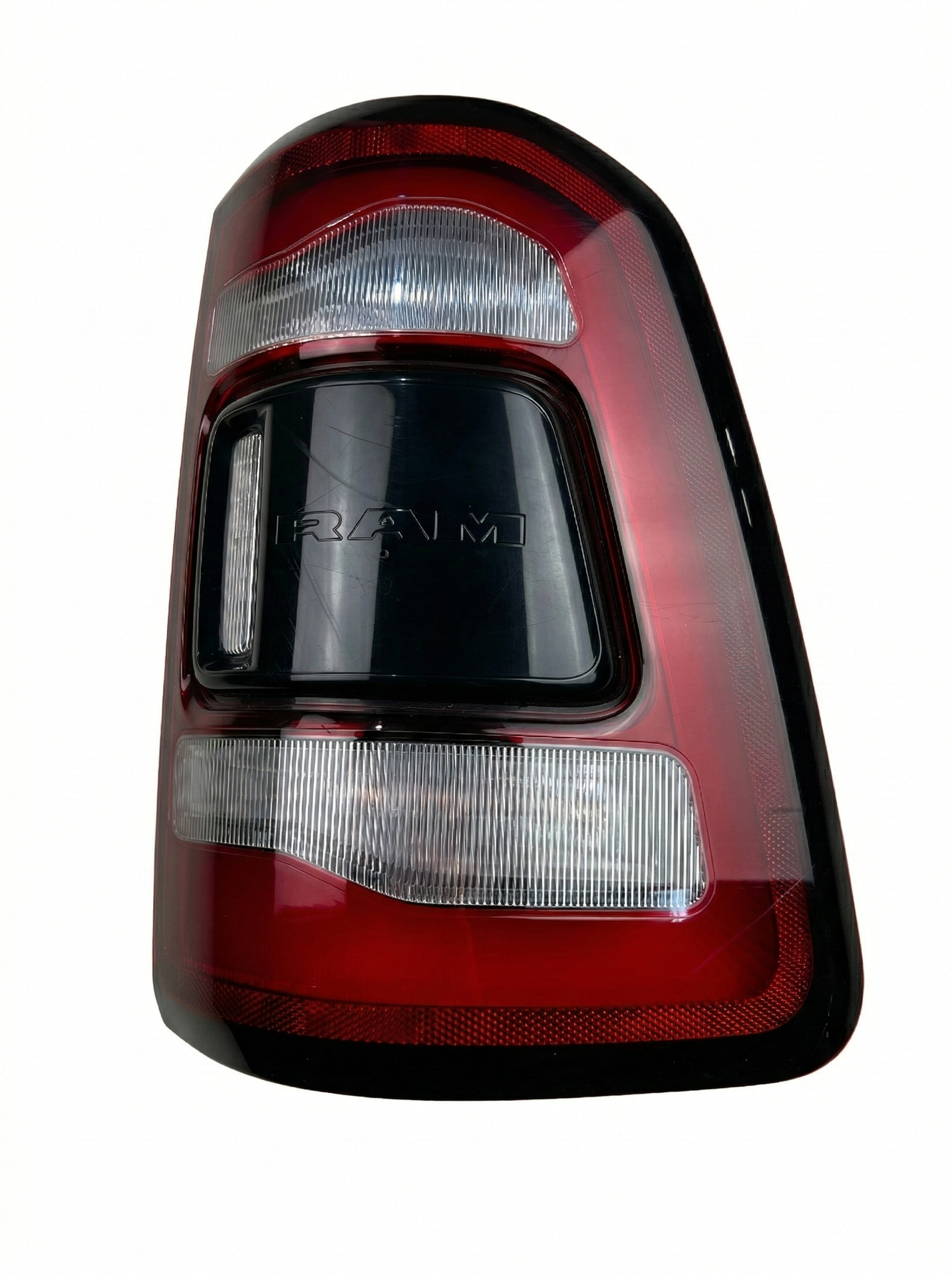 "Genuine RAM 1500 DT Series LED Tail Light with Black Internal Bezel and RAM Logo, Right Hand Drivers Side  (AU Spec)."